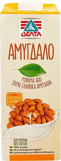 ΔΕΛΤΑ ρόφημα αμυγδάλου 1lt – Δέλτα – Γάλατα και Φυτικά Ροφήματα