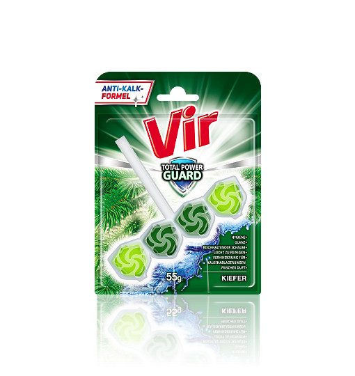 VIR μπλοκ τουαλέτας power guard πεύκο 2x55gr – Καθαριστικά Μπάνιου