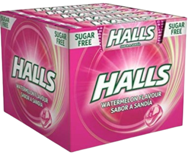 HALLS καραμέλες καρπούζι χωρίς ζάχαρη 20x32gr – Καραμέλες, Γλειφιτζούρια και Τσίχλες