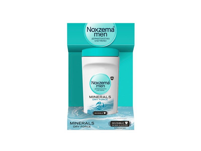 NOXZEMA αποσμητικό σώματος roll-on minerals dry force 50ml – Αποσμητικά