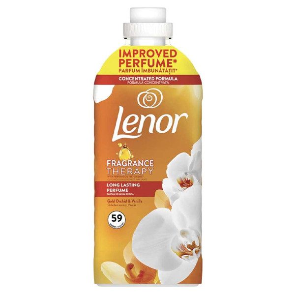 LENOR συμπυκνωμένο μαλακτικό ρούχων joy gold orchid 59μεζ 1239ml – Μαλακτικά Ρούχων