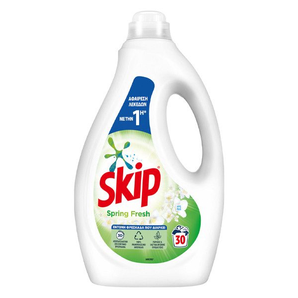 SKIP υγρό πλυντηρίου ρούχων Spring Fresh 30μεζ 1,5lt – Απορρυπαντικά Ρούχων
