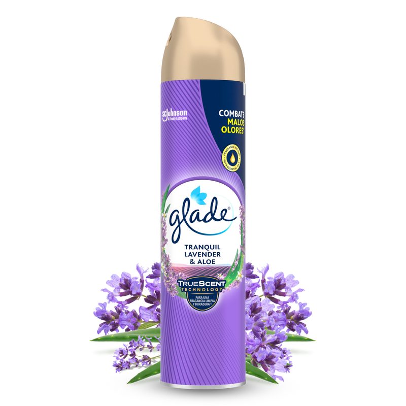 GLADE αποσμητικό χώρου tranquil λεβάντα και αλόη spray 300ml – Αρωματικά Χώρου