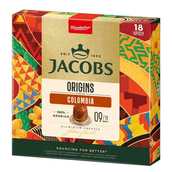 JACOBS κάψουλες espresso colombia 18τεμ – Κάψουλες Καφέ και Ροφημάτων