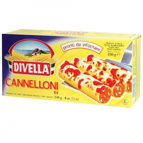 DIVELLA κανελόνια 250gr – Ζυμαρικά