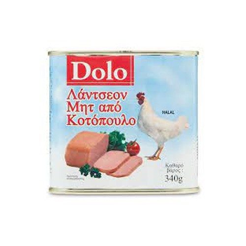 DOLO λάντσεον μητ από κοτόπουλο 340gr – Τρόφιμα Μακράς Συντήρησης