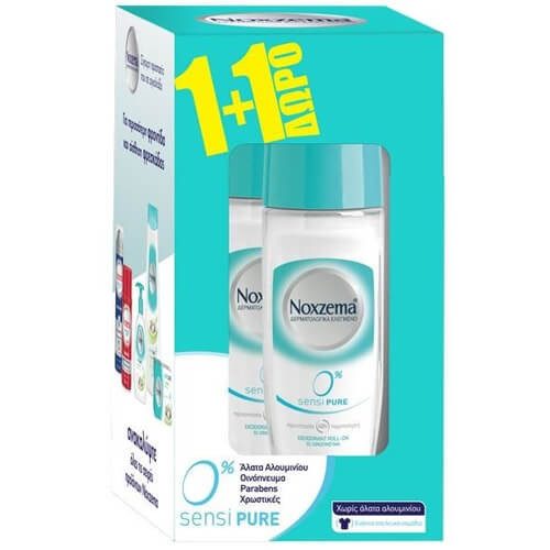 NOXZEMA αποσμητικό σώματος roll-on sensi pure 2x50ml – Αποσμητικά
