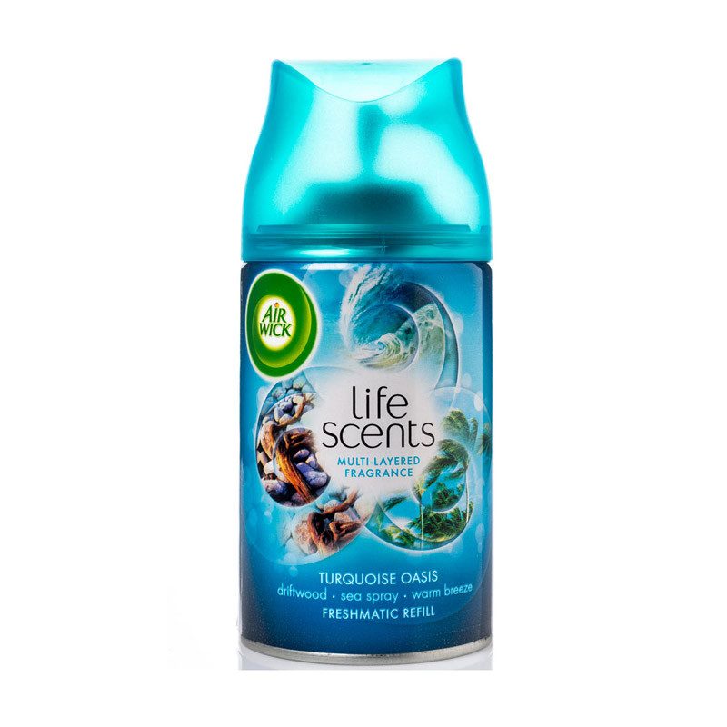 AIR WICK Freshmatic ανταλλακτικό αποσμητικό χώρου Turquoise Oasis 250ml – Αρωματικά Χώρου