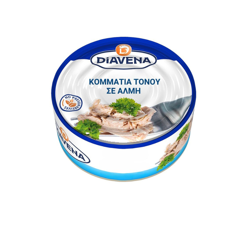 DIAVENA τόνος κομμάτια σε άλμη 160gr – Τρόφιμα Μακράς Συντήρησης