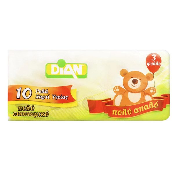 DIAN χαρτί υγείας economy 3φυλλο 10x85gr – Χαρτιά Υγείας