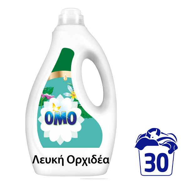 OMO υγρό πλυντηρίου ρούχων λευκή ορχιδέα 30μεζ 1,5lt – Απορρυπαντικά Ρούχων