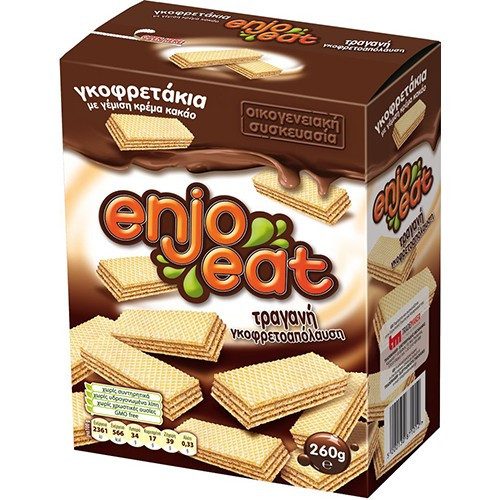 ENJOEAT γκοφρετάκια με κακάο 280gr – Σοκολάτες