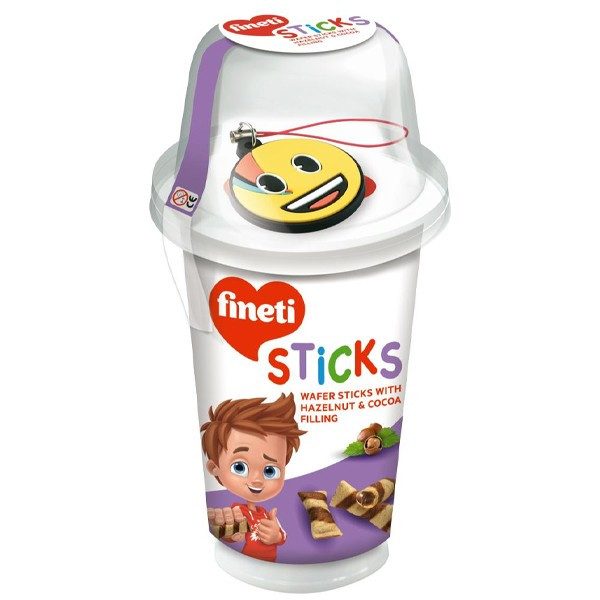 FINETI wafer sticks mini με πραλίνα 45gr με δώρο – Μπισκότα