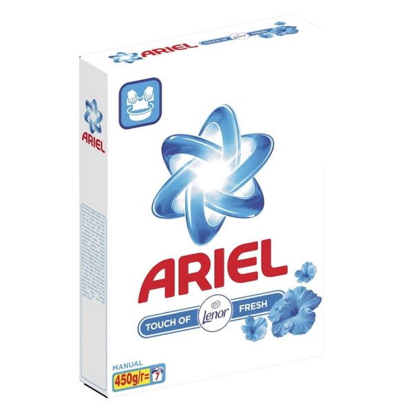 ARIEL σκόνη πλυσίματος ρούχων χειρός touch of Lenor 450gr – Απορρυπαντικά Ρούχων