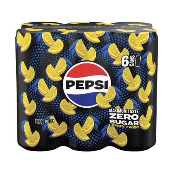 PEPSI twist zero αναψυκτικό cola με λεμόνι 6x330ml – Αναψυκτικά