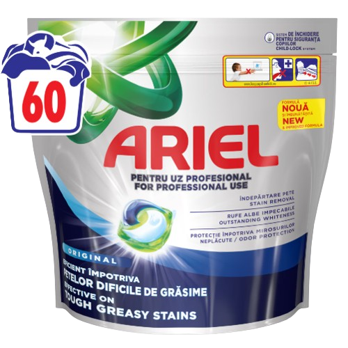 ARIEL κάψουλες πλυντηρίου ρούχων Original 60τεμ – Απορρυπαντικά Ρούχων