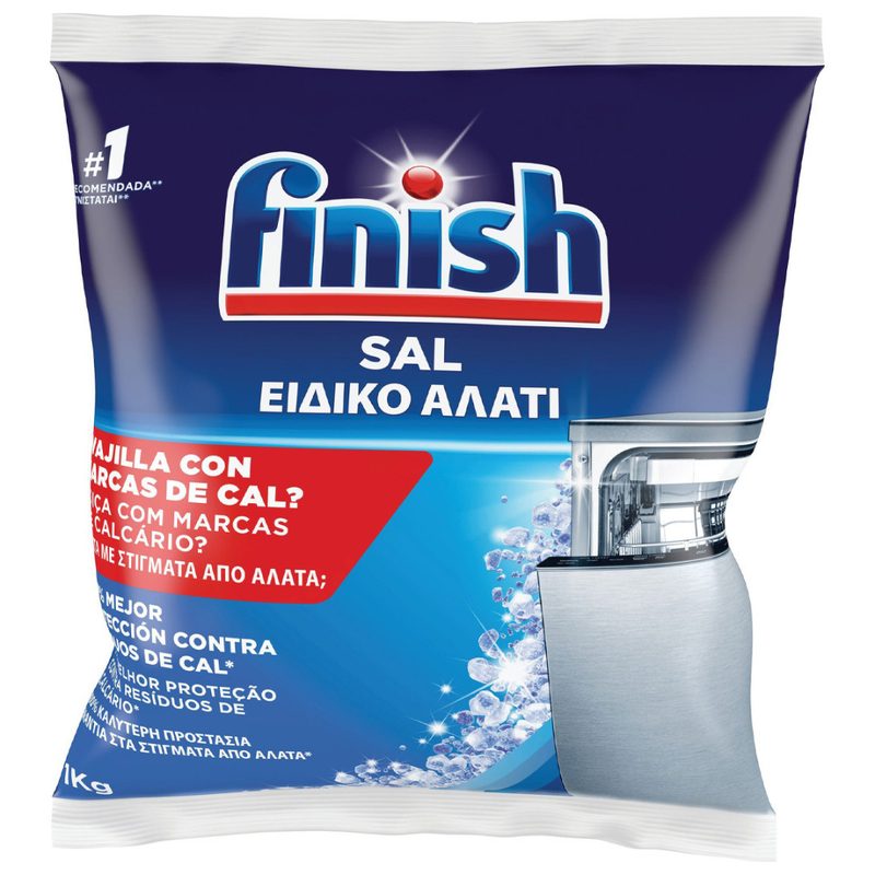 FINISH αλάτι πλυντηρίου πιάτων σακουλάκι 1kg – Συντήρηση Πλυντηρίου Πιάτων
