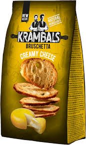 KRAMBALS bruschetta παξιμάδι με κρέμα τυριού 70gr – Αλμυρά Snacks