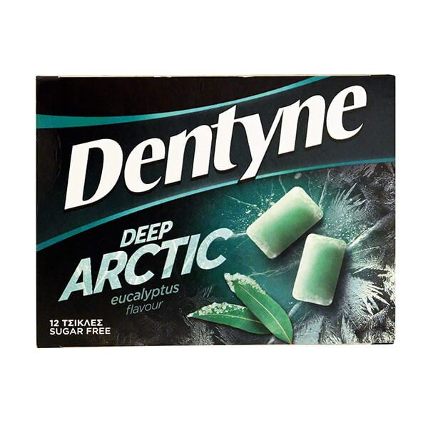 DENTYNE ice τσίχλες deep arctic με ευκάλυπτο χωρίς ζάχαρη 14x16,8gr – Καραμέλες, Γλειφιτζούρια και Τσίχλες