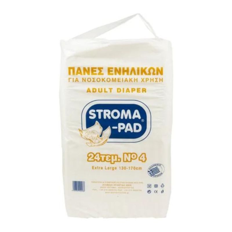 STROMA PAD πάνες ακράτειας No4 extra large 24τεμ – Πάνες και Βρακάκια Ακράτειας