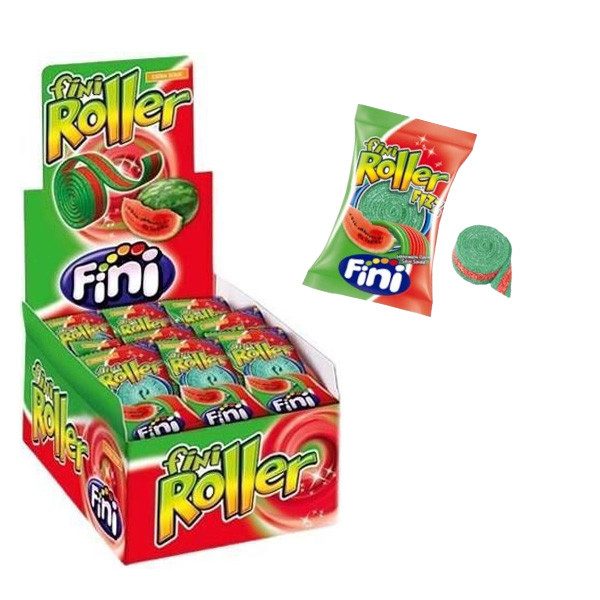 FINI ζαχαρωτά ρολάκια καρπούζι 18x20gr – Καραμέλες, Γλειφιτζούρια και Τσίχλες
