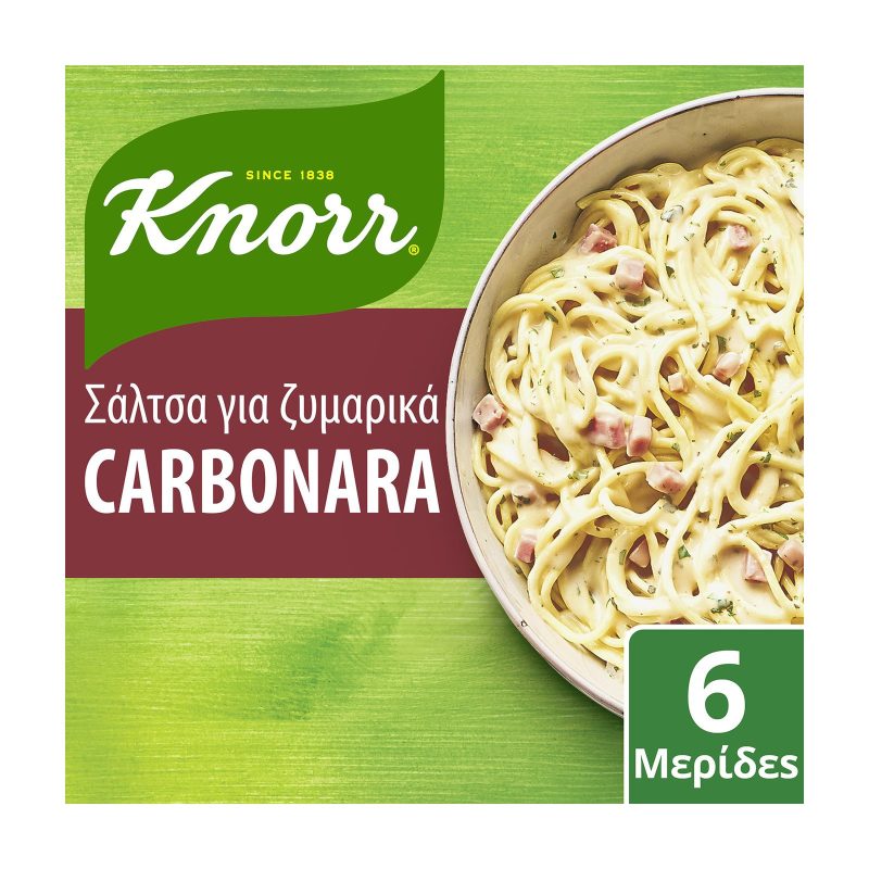 KNORR σάλτσα έτοιμη καρμπονάρα 88gr – Σάλτσες και Dressings