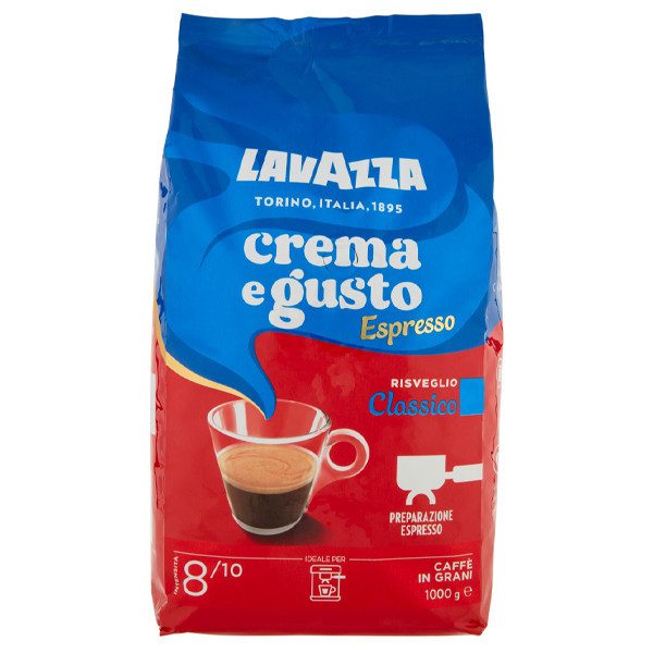LAVAZZA καφές espresso Crema e Gusto σε κόκκους 1kg – Καφέδες