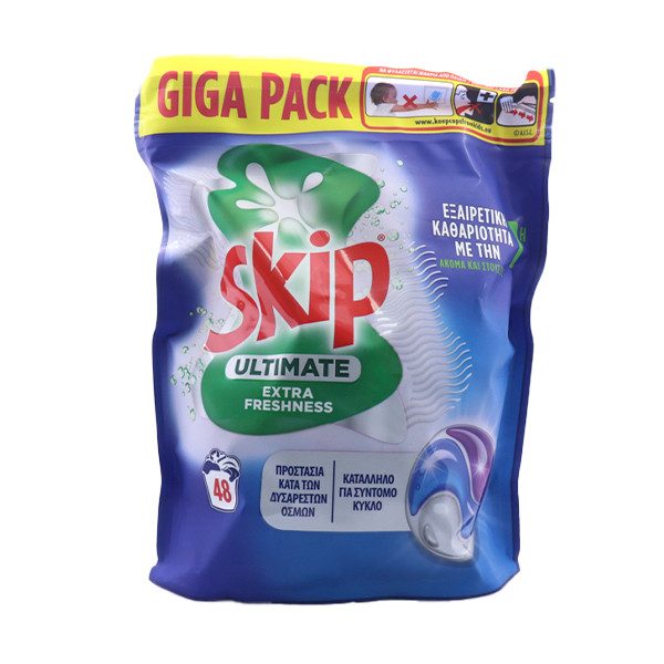 SKIP ταμπλέτες πλυντηρίου ρούχων spring fresh 48τεμ – Απορρυπαντικά Ρούχων
