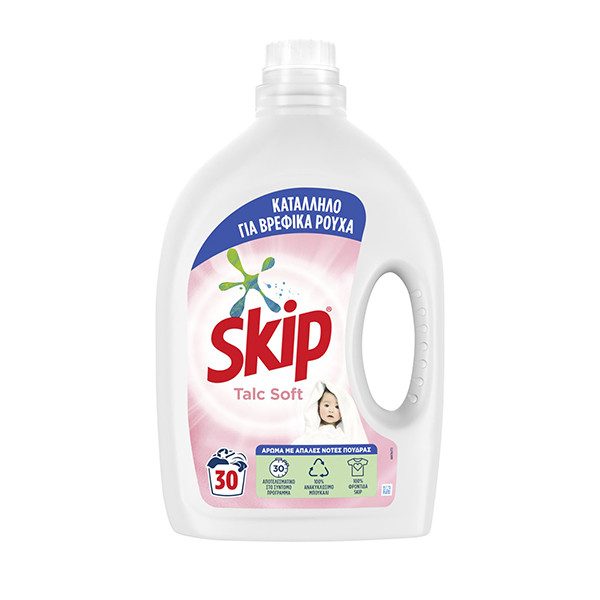 SKIP υγρό πλυντηρίου ρούχων Talc Soft 30μεζ 1,5lt – Απορρυπαντικά Ρούχων