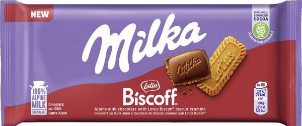 MILKA σοκολάτα lotus biscoff 90gr – Σοκολάτες