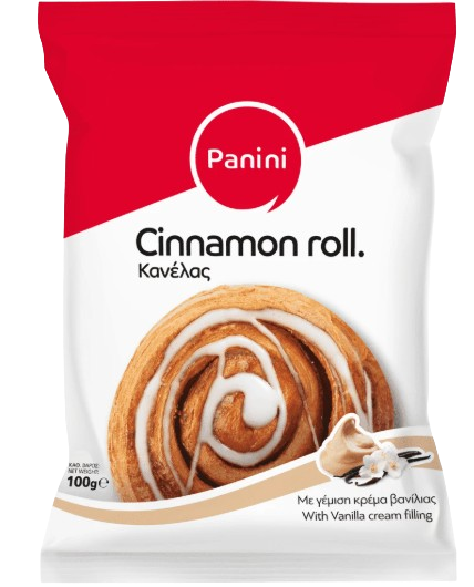 PANINI FOODS cinnamon roll με γέμιση βανίλια 100gr – Κέικ, Τσουρέκια και Κρουασάν
