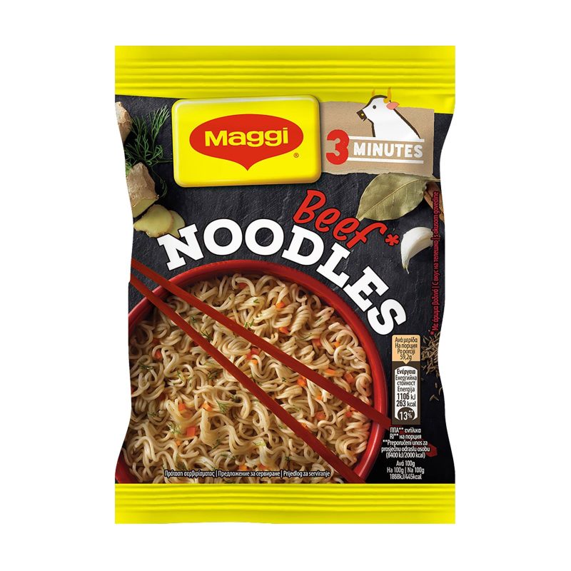 MAGGI noodles με βοδινό 59,2gr – Τρόφιμα Μακράς Συντήρησης