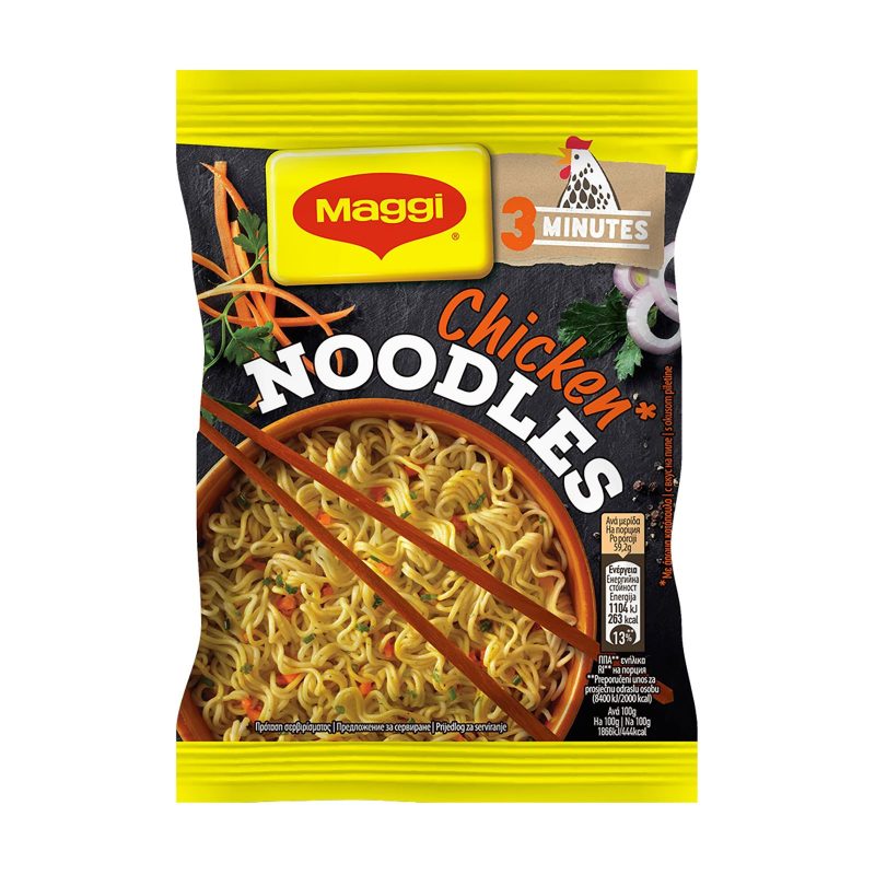 MAGGI noodles με κοτόπουλο 59,2gr – Τρόφιμα Μακράς Συντήρησης