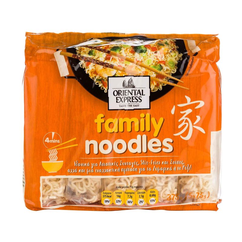 ORIENTAL EXPRESS noodles οικογενειακή μερίδα 375gr – Ζυμαρικά