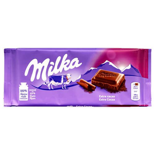 MILKA σοκολάτα με έξτρα κακάο 90gr – Σοκολάτες