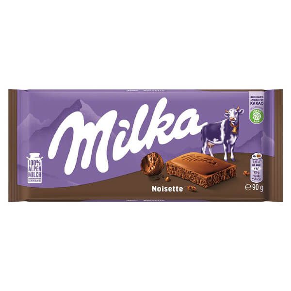 MILKA σοκολάτα noisette 90gr – Σοκολάτες