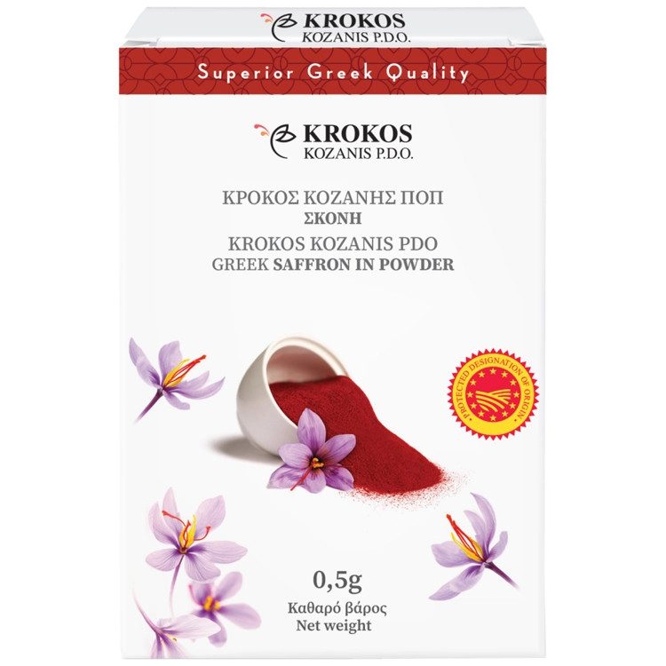 ΚΡΟΚΟΣ ΚΟΖΑΝΗΣ βιολογική σκόνη 0,50gr – Krokos Kozanis – Μπαχαρικά και Μυρωδικά