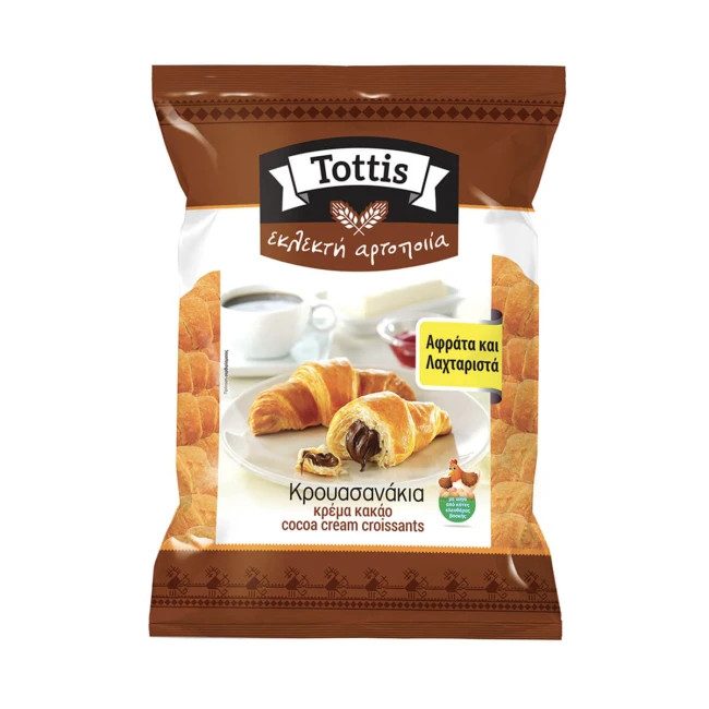 TOTTIS fine bakery κρουασανάκια με κρέμα κακάο 300gr – Κέικ, Τσουρέκια και Κρουασάν