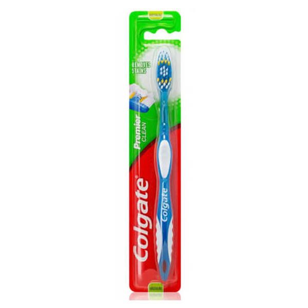 COLGATE οδοντόβουρτσα Premier Clean σε διάφορα χρώματα μαλακή 1τεμ – Οδοντόβουρτσες Απλές