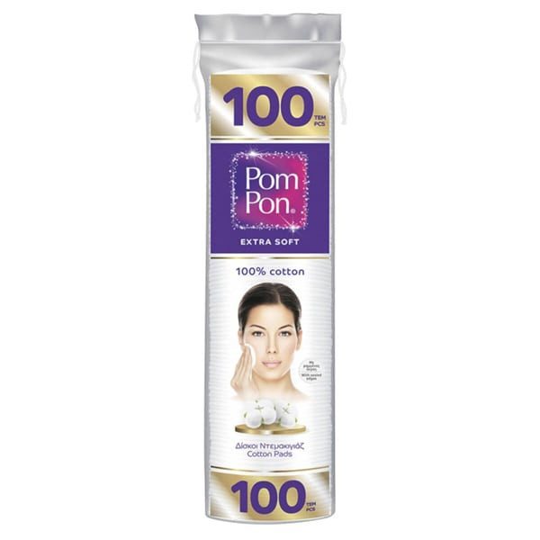 POM PON δίσκοι ντεμακιγιάζ 100τεμ – Βαμβάκι