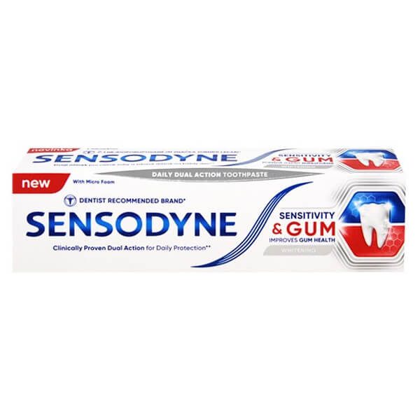 SENSODYNE οδοντόκρεμα sensitivity και sum whitening 75ml – Οδοντόκρεμες