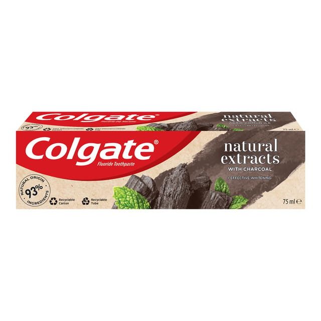 COLGATE οδοντόκρεμα Natural Extracts με κάρβουνο 75ml – Οδοντόκρεμες