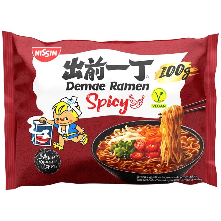 NISSIN FOODS noodles ramen πικάντικα 100gr – Τρόφιμα Μακράς Συντήρησης