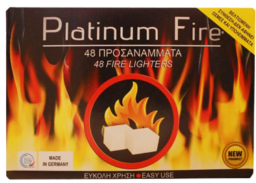 PLATINUM FIRE προσάναμμα τζακιού κηροζίνης 48τεμ – Καύσιμες Ύλες
