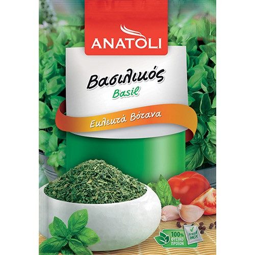 ANATOLI βασιλικός αποξηραμένο 10gr – Ανατολή – Μπαχαρικά και Μυρωδικά