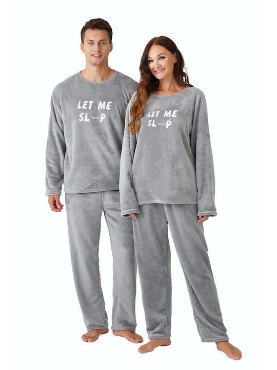 TNS πυτζάμα γυναικεία ανοιχτό γκρι M/L/XL 1σετ – Γυναικείες Πιτζάμες
