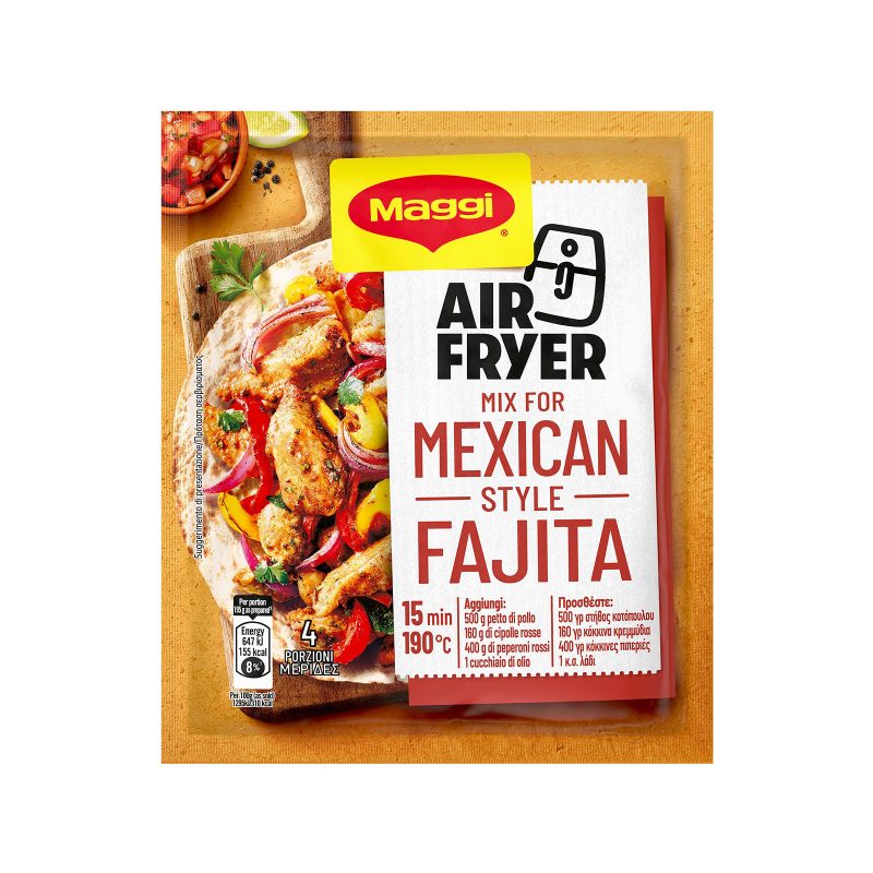 MAGGI μείγμα για air fryer mix for mexican style fajita 27gr – Μπαχαρικά και Μυρωδικά