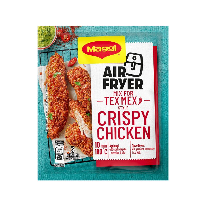 MAGGI μείγμα για air fryer mix for tex mex style crispy chicken 66gr – Μπαχαρικά και Μυρωδικά