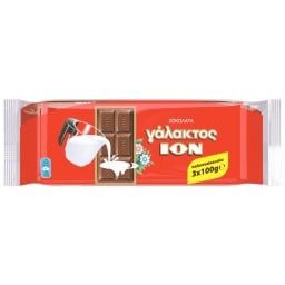 ΙΟΝ σοκολάτα γάλακτος 3x100gr – Σοκολάτες