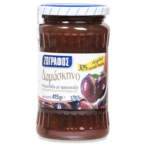 ΖΩΓΡΑΦΟΣ μαρμελάδα δαμάσκηνο με φρουκτόζη 415gr – Ζωγράφος – Μαρμελάδες